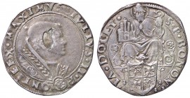 ZECCHE ITALIANE - BOLOGNA - Giulio II (1503-1513) - Giulio CNI 54; Munt. 96 RR (AG g. 3,46) Sfogliatura di metallo sul volto
qBB