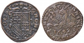 ZECCHE ITALIANE - BOLOGNA - Innocenzo XII (1691-1700) - Mezzo bolognino 1692 Ser. 345; Munt. 141 R (CU g. 7,46)
SPL