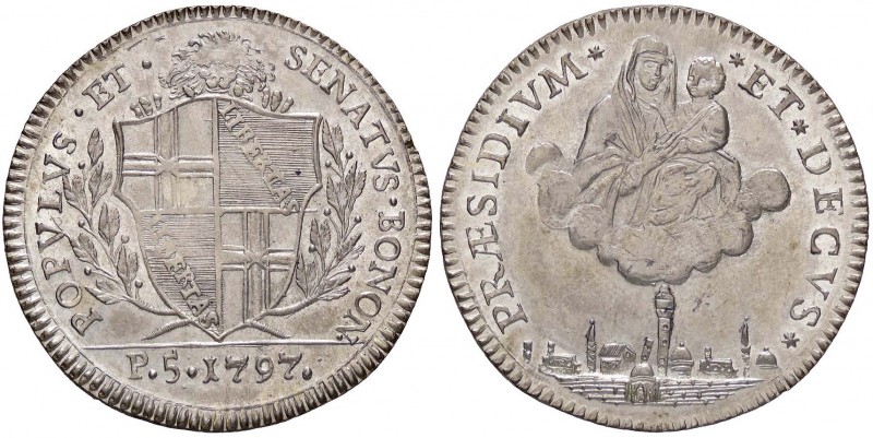 ZECCHE ITALIANE - BOLOGNA - Governo Popolare (1796-1797) - Mezzo scudo 1797 Pag....