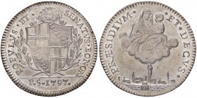 ZECCHE ITALIANE - BOLOGNA - Governo Popolare (1796-1797) - Mezzo scudo 1797 Pag. 40/40f; Mont. 60/66 R (AG g. 14,47) Ottimo esemplare
FDC