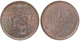 ZECCHE ITALIANE - BOLOGNA - Pio IX (1846-1866) - Baiocco 1851 A. V Pag. 320; Mont. 307 CU
FDC