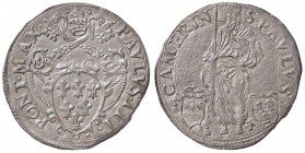 ZECCHE ITALIANE - CAMERINO - Paolo III (1534-1549) - Giulio CNI 7; Munt. 122 RR (AG g. 3,33)
SPL+