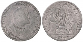 ZECCHE ITALIANE - FIRENZE - Cosimo I (1536-1574) - Mezza piastra 1569 CNI 258; MIR 167/1 RRRR (AG g. 15,34)
MB