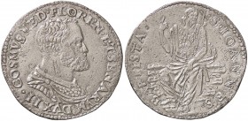 ZECCHE ITALIANE - FIRENZE - Cosimo I (1536-1574) - Testone CNI 211/220; MIR 149 R (AG g. 8,95) Porosità
qSPL