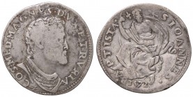 ZECCHE ITALIANE - FIRENZE - Cosimo I (1536-1574) - Testone 1572 CNI 297/310; MIR 168/3 R (AG g. 9,04)
MB-BB