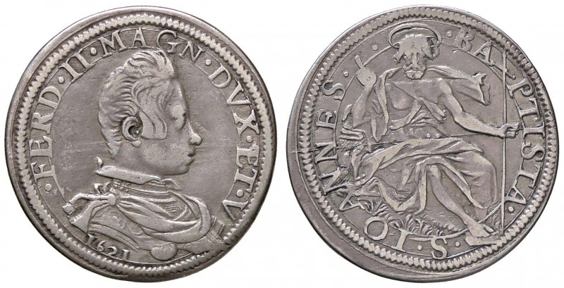 ZECCHE ITALIANE - FIRENZE - Ferdinando II (1621-1670) - Testone 1621 CNI 2/8; MI...