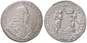ZECCHE ITALIANE - FIRENZE - Cosimo III (1670-1723) - Piastra 1680/1681 CNI 65/66; MIR 328 RR (AG g. 31,2)
qSPL