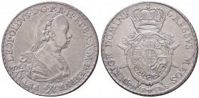 ZECCHE ITALIANE - FIRENZE - Pietro Leopoldo di Lorena (1765-1790) - Francescone 1766 Mont. 36; MIR 373/3 RR (AG g. 27,1)Stemma a cuore
bel BB