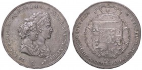 ZECCHE ITALIANE - FIRENZE - Carlo Ludovico di Borbone (1803-1807) - Mezza dena 1804 Pag. 34; Mont. 250 RR AG
SPL