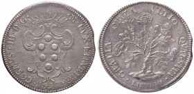 ZECCHE ITALIANE - LIVORNO - Cosimo III (1670-1723) - Pezza della rosa 1699 CNI 59; MIR 66/5 R (AG g. 25,87)
qSPL