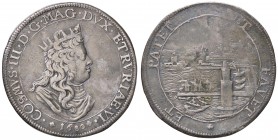 ZECCHE ITALIANE - LIVORNO - Cosimo III (1670-1723) - Tollero 1680 CNI 14; D.G. 129 RR (AG g. 26,51) Appiccagnolo abilmente rimosso
qBB