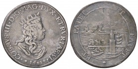ZECCHE ITALIANE - LIVORNO - Cosimo III (1670-1723) - Tollero 1680 CNI 14; D.G. 129 RR (AG g. 26,51) Appiccagnolo abilmente rimosso
qBB
