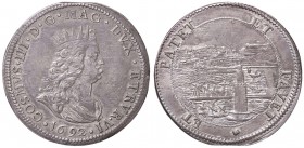 ZECCHE ITALIANE - LIVORNO - Cosimo III (1670-1723) - Tollero 1692 CNI 36/38; MIR 64/9 R (AG g. 27,02) Gradevole patina
SPL