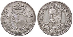 ZECCHE ITALIANE - LUCCA - Repubblica (1369-1799) - Mezzo grosso 1766 CNI 861/862; MIR 230/4 (AG g. 1,57)
bello SPL