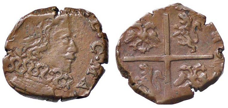 ZECCHE ITALIANE - MACCAGNO - Giacomo III Mandelli (1618-1645) - Quattrino CNI 62...