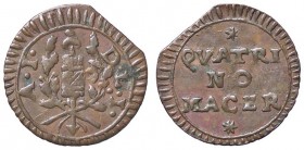 ZECCHE ITALIANE - MACERATA - Repubblica Romana (1798-1799) - Quattrino Pag. 73; Mont. 4 RR (CU g. 0,98)
qSPL
