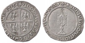 ZECCHE ITALIANE - MANTOVA - Ludovico III (II) (1445-1478) - Mezzo grosso CNI 31/34; MIR 395 R (AG g. 1,59)
BB+