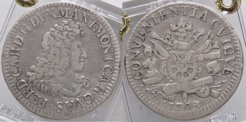 ZECCHE ITALIANE - MANTOVA - Ferdinando Carlo Gonzaga-Nevers (1669-1707) - Scudo ...