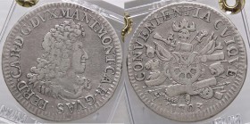 ZECCHE ITALIANE - MANTOVA - Ferdinando Carlo Gonzaga-Nevers (1669-1707) - Scudo 1703 CNI 48/49; MIR 731/1 R AG Sigillata Gianfranco Erpini
BB