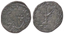 ZECCHE ITALIANE - MASSA DI LUNIGIANA - Alberico I Cybo Malaspina primo periodo, (1559-1568) - Quattrino CNI 42; Bellesia 25/a RR (CU g. 0,65)
qBB/BB