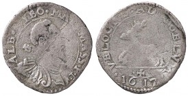 ZECCHE ITALIANE - MASSA DI LUNIGIANA - Alberico I Cybo Malaspina, secondo periodo (1568-1623) - Cervia 1617 CNI 175 var.; Bell. 91 RR (AG g. 2,1)
meg...