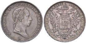 ZECCHE ITALIANE - MILANO - Francesco I d'Asburgo-Lorena (1815-1835) - Mezzo scudo 1824 Pag. 135; Mont. 355 RR AG Gradevole patina
FDC