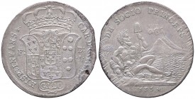 ZECCHE ITALIANE - NAPOLI - Carlo di Borbone (1734-1759) - Piastra 1735 P.R. 23a; Mont. 40/42 (AG g. 25,3)in esergo G H
SPL
