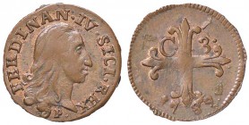 ZECCHE ITALIANE - NAPOLI - Ferdinando IV di Borbone (primo periodo, 1759-1799) - 3 Cavalli 1789 P.R. 146; Mont. 325 (CU g. 1,5) Eccezionale
FDC