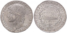 ZECCHE ITALIANE - NAPOLI - Gioacchino Murat (primo periodo, 1808-1811) - 12 Carlini 1810 Mont. 414; Gig. 2a RR (AG g. 27,61)
qSPL