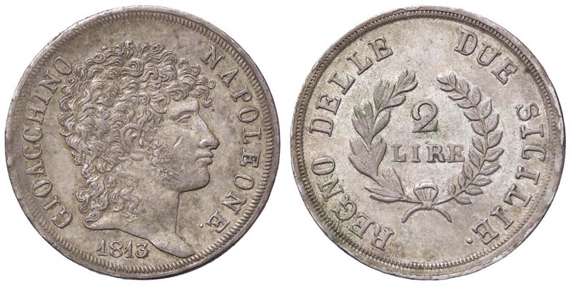 ZECCHE ITALIANE - NAPOLI - Gioacchino Murat (secondo periodo, 1811-1815) - 2 Lir...