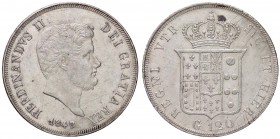ZECCHE ITALIANE - NAPOLI - Ferdinando II di Borbone (1830-1859) - Piastra 1848 Mont. 782 R AG 8 ribattuto su 7
SPL