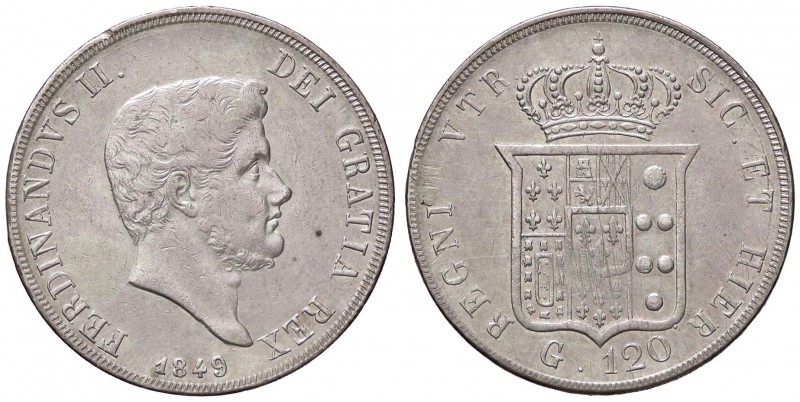 ZECCHE ITALIANE - NAPOLI - Ferdinando II di Borbone (1830-1859) - Piastra 1849 P...