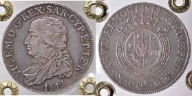 SAVOIA - Vittorio Emanuele I (1802-1821) - Mezzo scudo 1814 Pag. 16; Mont. 3 RR AG Sigillata Gianfranco Erpini
SPL-FDC