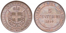 SAVOIA - Vittorio Emanuele II Re eletto (1859-1861) - 5 Centesimi 1859 BI Pag. 445; Mont. 123 CU
FDC