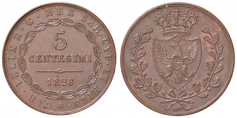 SAVOIA - Vittorio Emanuele II Re eletto (1859-1861) - 5 Centesimi 1860 (1826) B ...