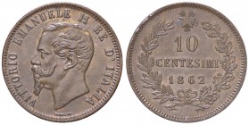 SAVOIA - Vittorio Emanuele II Re d'Italia (1861-1878) - 10 Centesimi 1862 P Pag. 539; Mont. 230 NC CU
SPL+