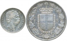 SAVOIA - Umberto I (1878-1900) - 5 Lire 1878 Pag. 589; Mont. 32 RR AG
SPL