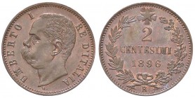SAVOIA - Umberto I (1878-1900) - 2 Centesimi 1896 Pag. 621; Mont. 69 RR CU
FDC