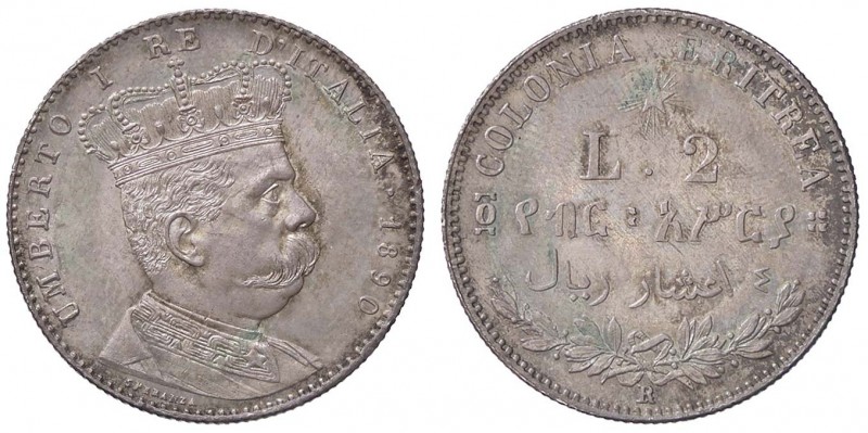SAVOIA - Eritrea - 2 Lire 1890 Pag. 632; Mont. 82 R AG Bella patina
FDC