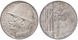 SAVOIA - Vittorio Emanuele III (1900-1943) - 20 Lire 1928 Elmetto Pag. 680; Mont. 76 NC AG
SPL