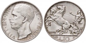 SAVOIA - Vittorio Emanuele III (1900-1943) - 10 Lire 1928 * Biga Pag. 693; Mont. 91 NC AG Fondi brillanti
qFDC/FDC