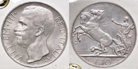 SAVOIA - Vittorio Emanuele III (1900-1943) - 10 Lire 1929 * Biga Pag. 694; Mont. 93 RR AG Ex Inasta 30, lotto 1274 - Sigillata con il cartellino dell'...