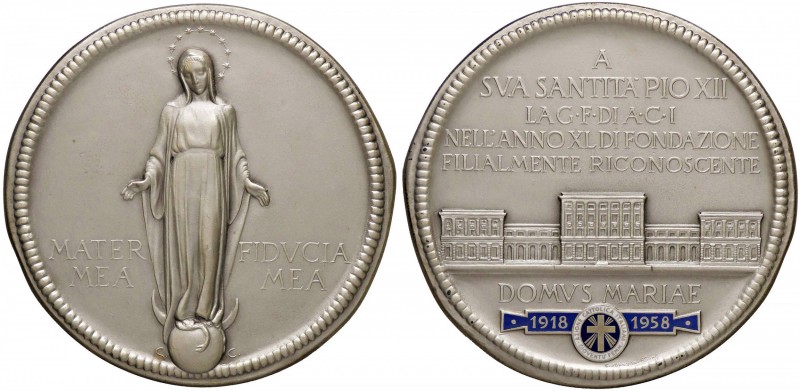 MEDAGLIE - PAPALI - Pio XII (1939-1958) - Medaglia 1958 - ACI, per il XL anniver...