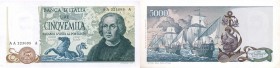 CARTAMONETA - BANCA d'ITALIA - Repubblica Italiana (monetazione in lire) (1946-2001) - 5.000 Lire - Colombo 2° tipo 20/05/1971 Alfa 801; Lireuro 67A R...