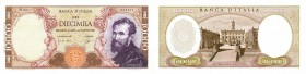 CARTAMONETA - BANCA d'ITALIA - Repubblica Italiana (monetazione in lire) (1946-2001) - 10.000 Lire - Michelangelo 14/01/1964 Alfa 851sp; Lireuro 74 Ba...