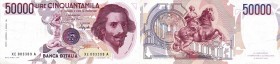 CARTAMONETA - BANCA d'ITALIA - Repubblica Italiana (monetazione in lire) (1946-2001) - 50.000 Lire - Bernini 1° tipo 10/03/1993 Alfa 905sp; Lireuro 80...