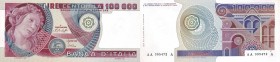 CARTAMONETA - BANCA d'ITALIA - Repubblica Italiana (monetazione in lire) (1946-2001) - 100.000 Lire - Botticelli 20/06/1978 Alfa 916; Lireuro 83A RR A...