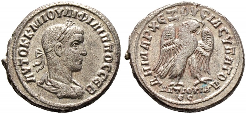 Römische Münzen. Kaiserzeit. Philippus I. Arabs 244-249 
Tetradrachme (Provinzi...