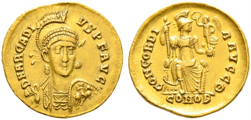 Römische Münzen. Kaiserzeit. Arcadius 383-408 
Solidus 397/402 -Constantinopoli...