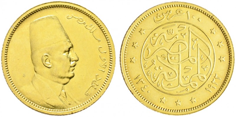 Ausländische Münzen und Medaillen. Ägypten. Fuad I. 1922-1936 AD/1341-1355 AH 
...